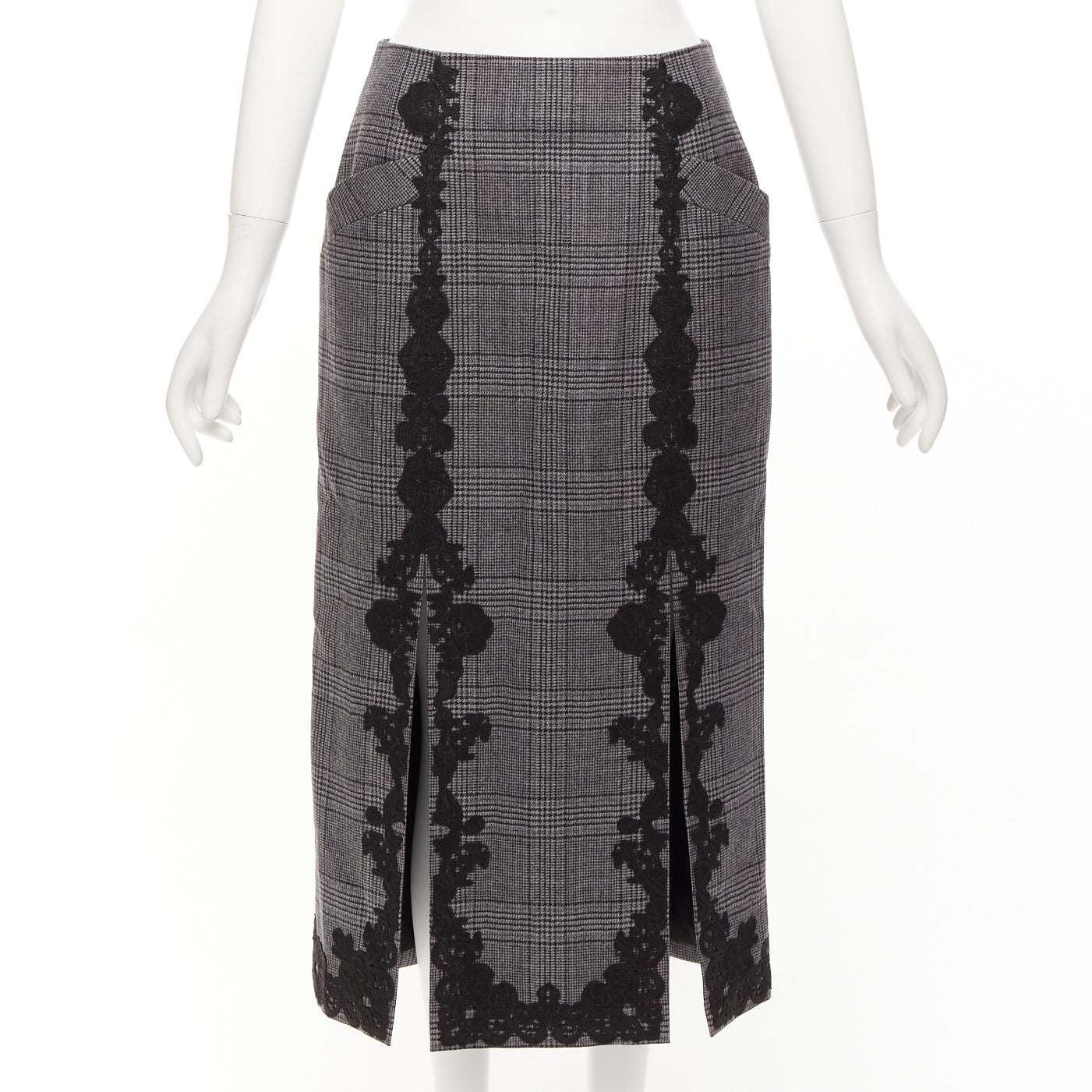 Jonathan Simkhai Houndstooth Pencil Skirt