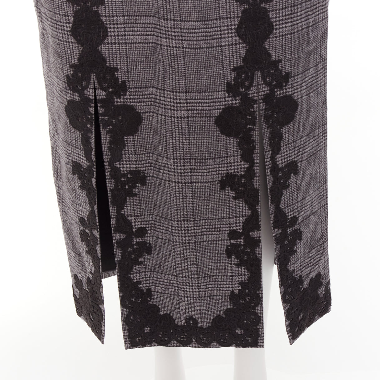 Jonathan Simkhai Houndstooth Pencil Skirt - Back view