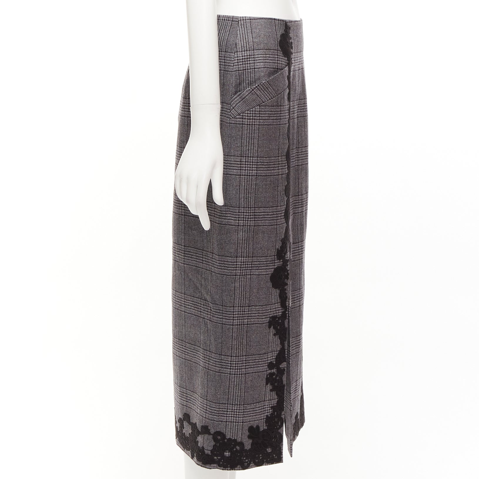 Jonathan Simkhai Houndstooth Pencil Skirt - 4