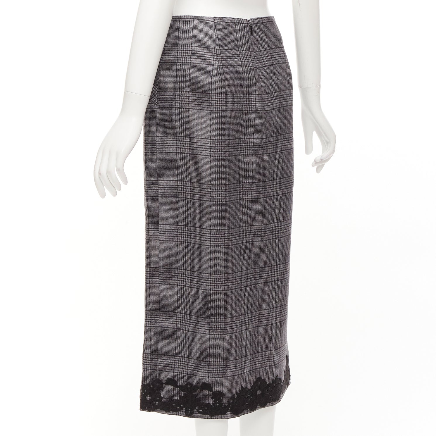 Jonathan Simkhai Houndstooth Pencil Skirt - Detail 1