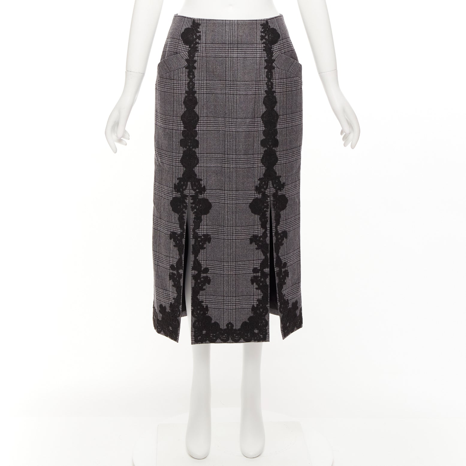 Jonathan Simkhai Houndstooth Pencil Skirt - Image 11