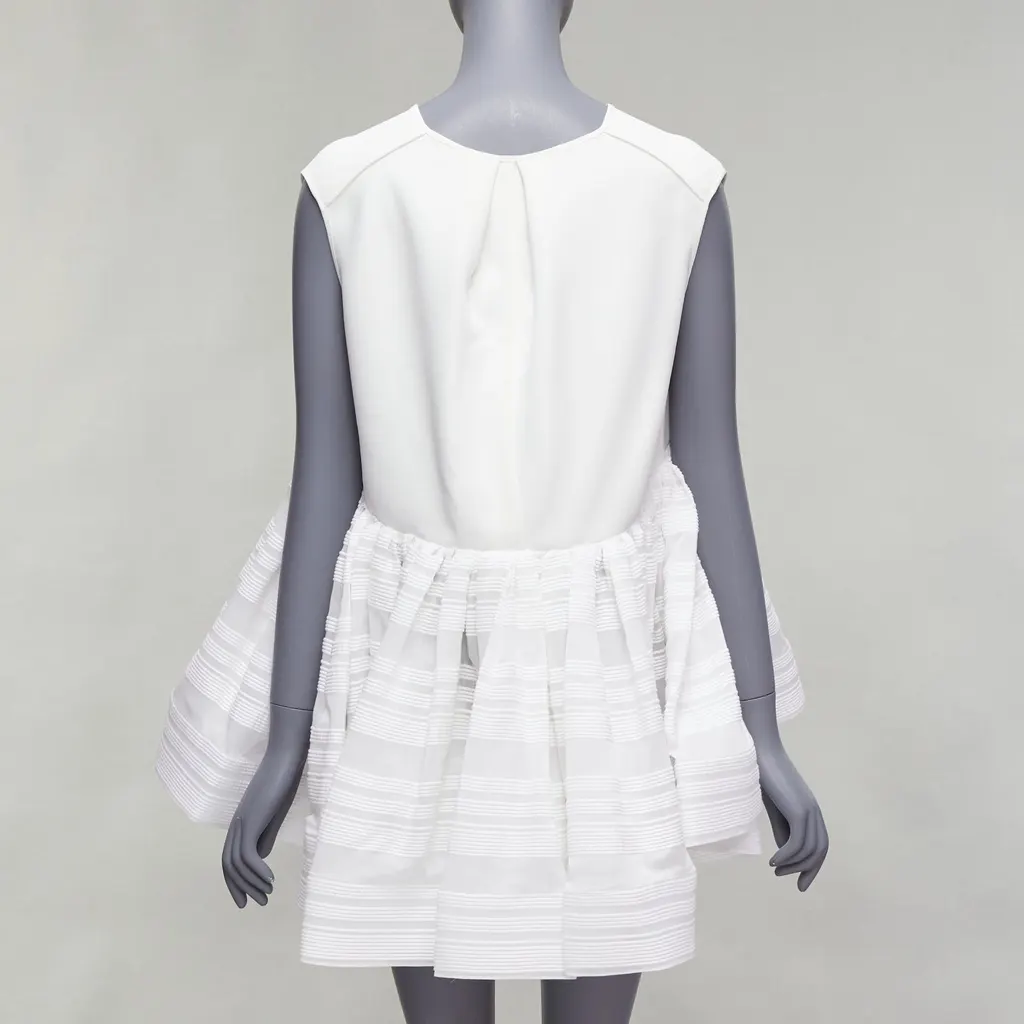 Maticevski Escapism White Polyester Never worn, with tag - Model View