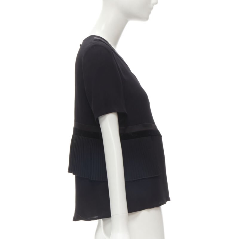 Rhie Velvet Ruffle Top - 4