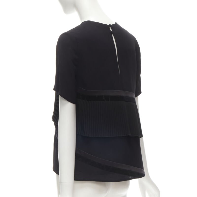 Rhie Velvet Ruffle Top - Detail 1