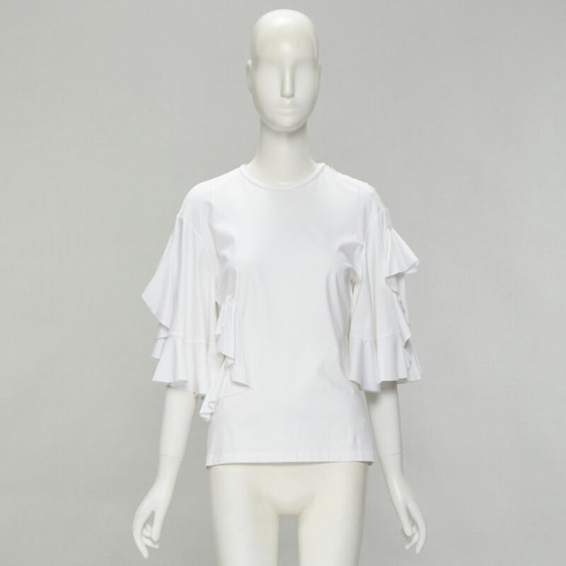 Ellery Cut Out Ruffle Tee - Image 12