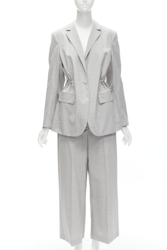 Theory Grey Drawstring Pants Set