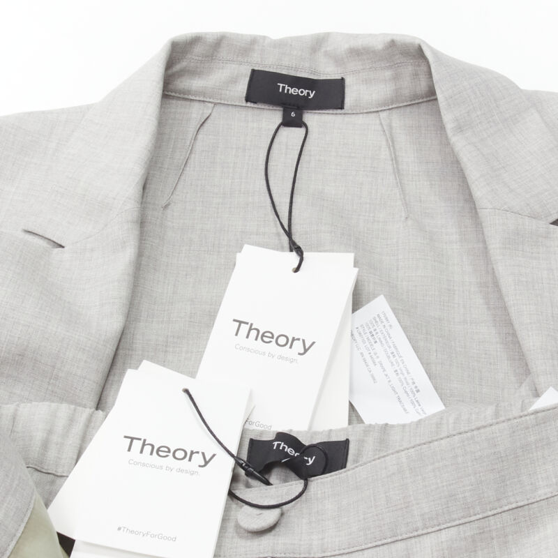 Theory Grey Drawstring Pants Set - Image 14