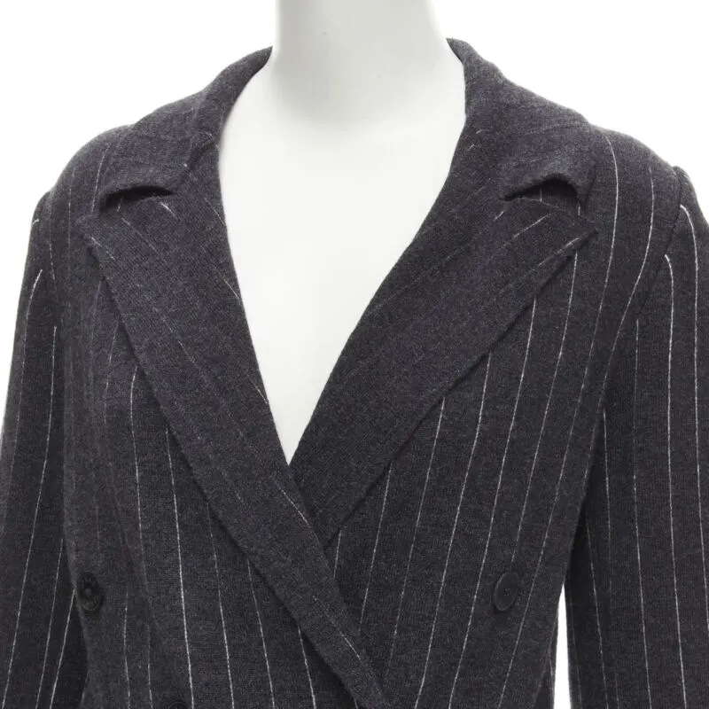 Barrie Grey Cashmere Blazer Cardigan Grey Cashmere Never worn - Back View
