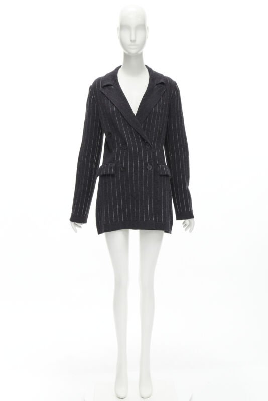 Barrie Grey Cashmere Blazer Cardigan - Image 12