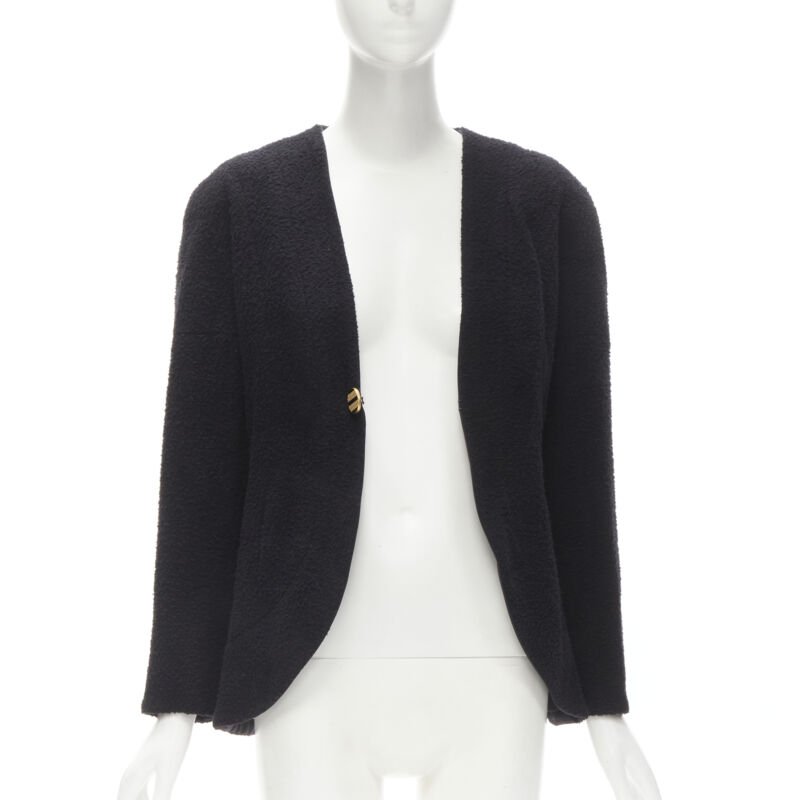 Chanel Black Boucle Cocoon Jacket - Image 6