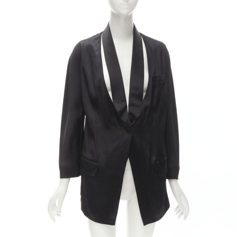 Givenchy Black Collar Kimono Blazer