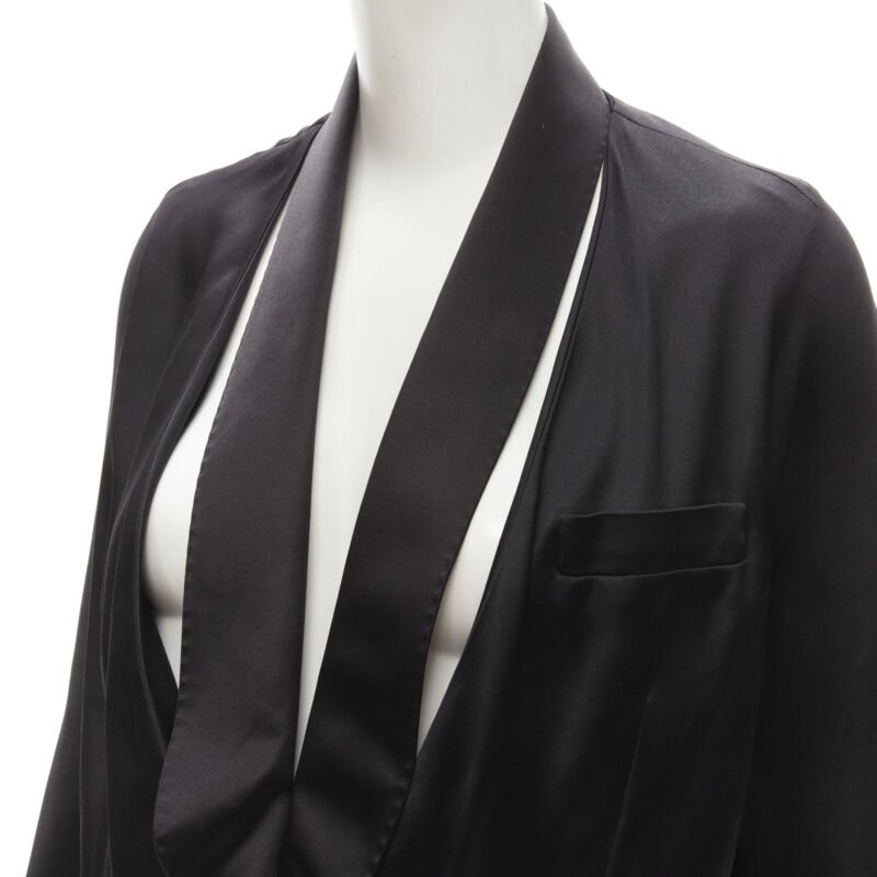 Givenchy Black Collar Kimono Blazer - Back view