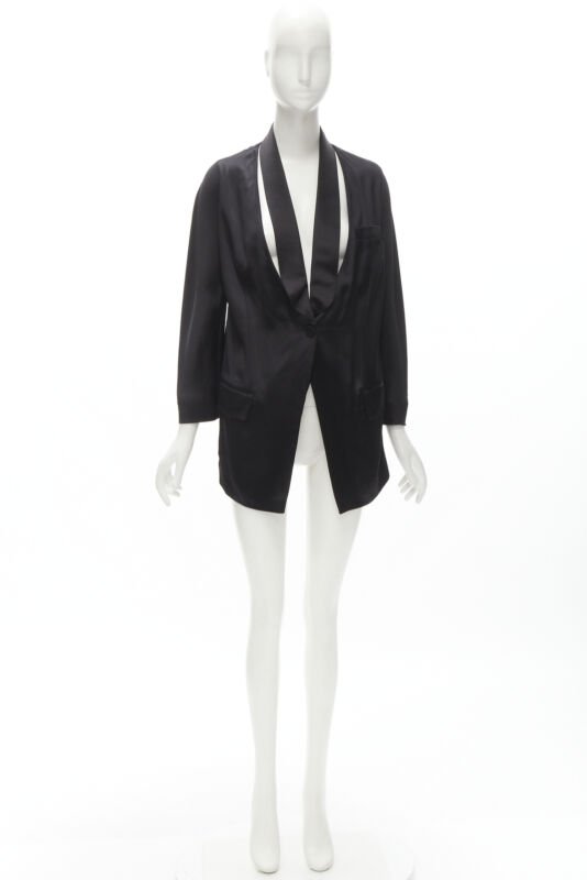 Givenchy Black Collar Kimono Blazer - Image 13