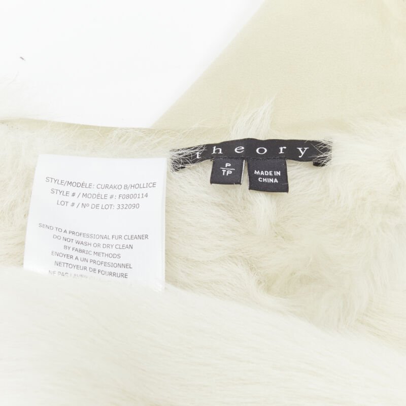 Theory Beige Shearling Suede Vest - Image 12