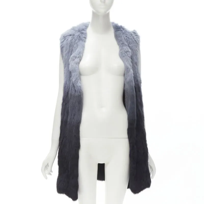 Theory Blue Fur Gradient Vest Blue Fur Never worn - Inside View