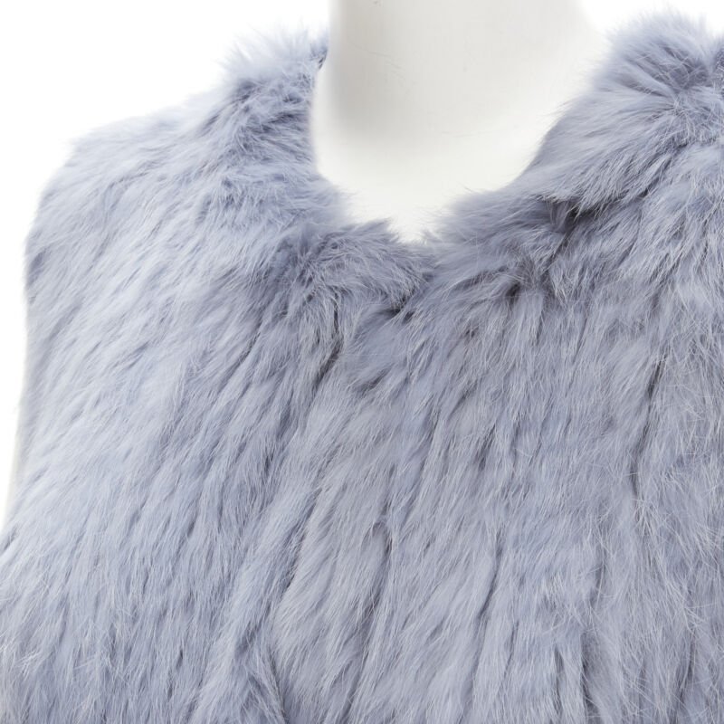 Theory Blue Fur Gradient Vest - Image 10