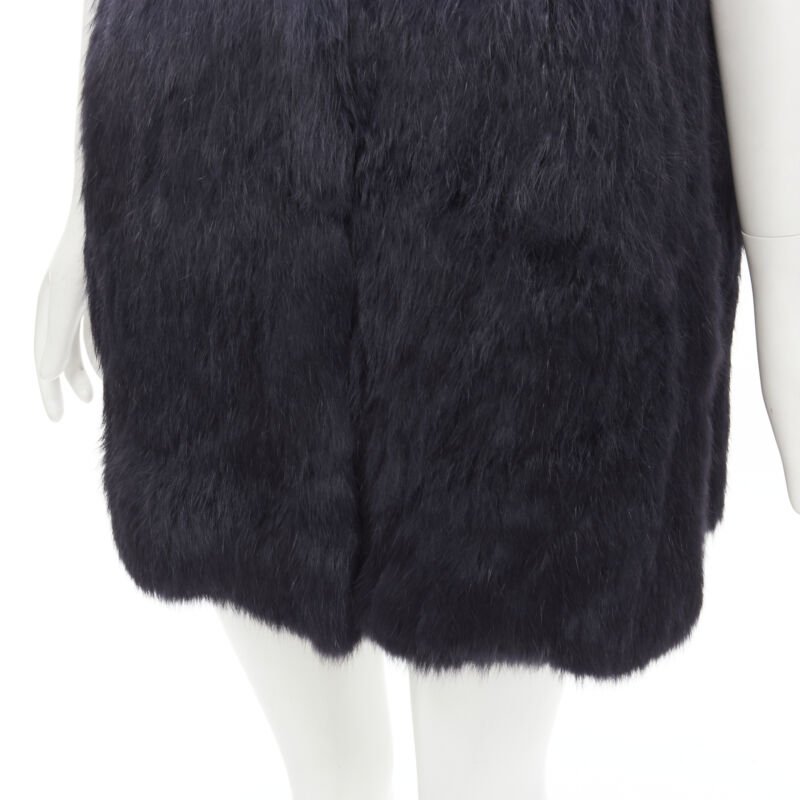 Theory Blue Fur Gradient Vest - Image 11