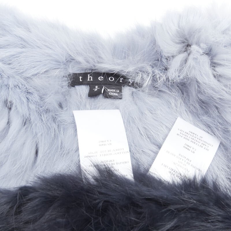 Theory Blue Fur Gradient Vest - Image 12