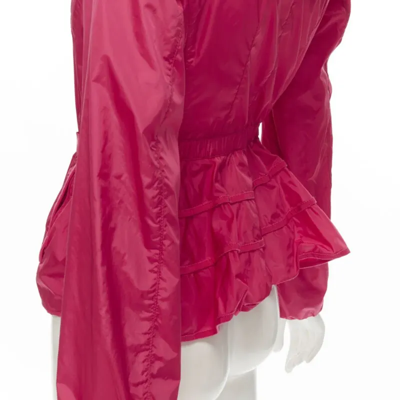 Moncler GAZON GIUBBOTTO Pink Polyamide Very good - Back View