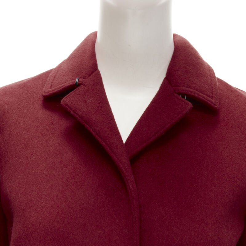 Burberry Red Cashmere Bar Coat - Detail 2