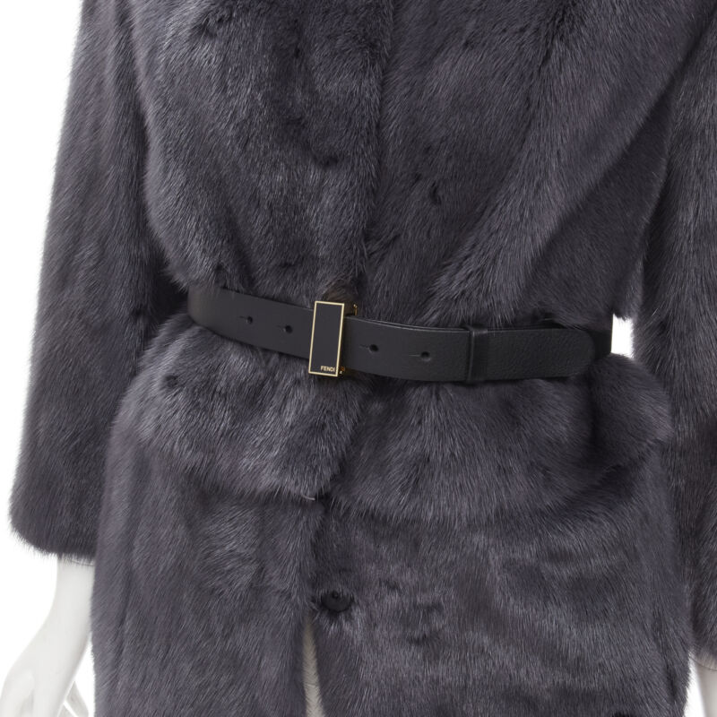 Fendi Grey Reversible Zip Coat - Image 11