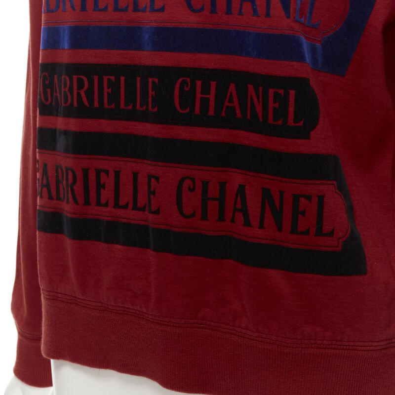 Chanel Velvet Print Sweatshirt - Image 10