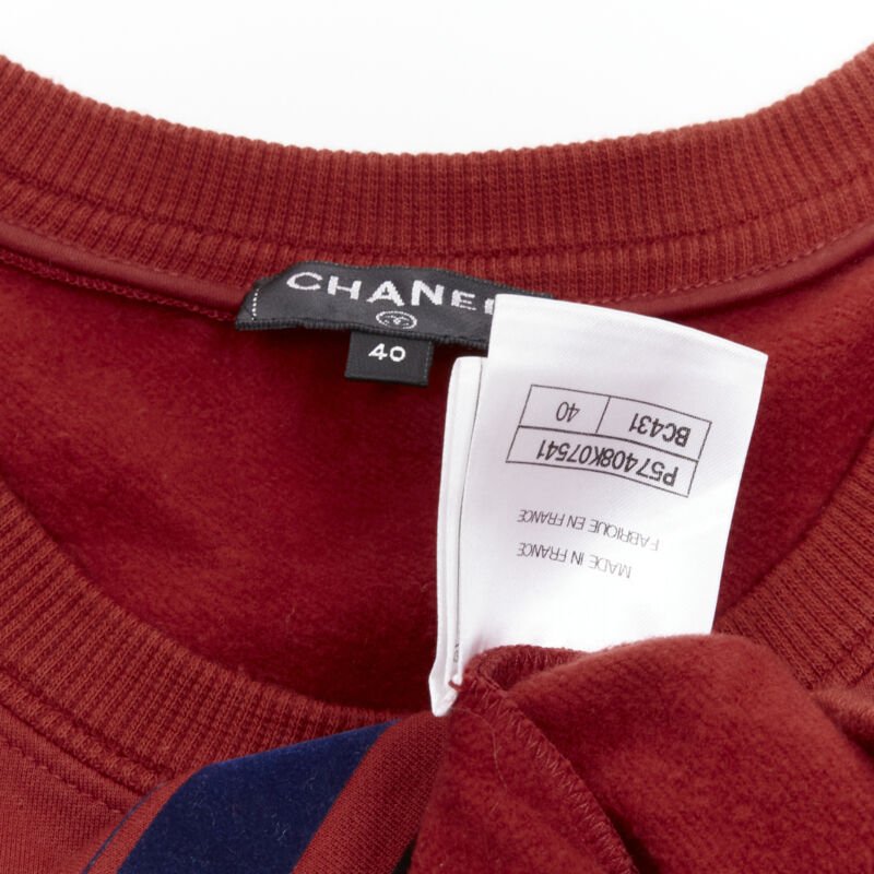Chanel Velvet Print Sweatshirt - Image 11