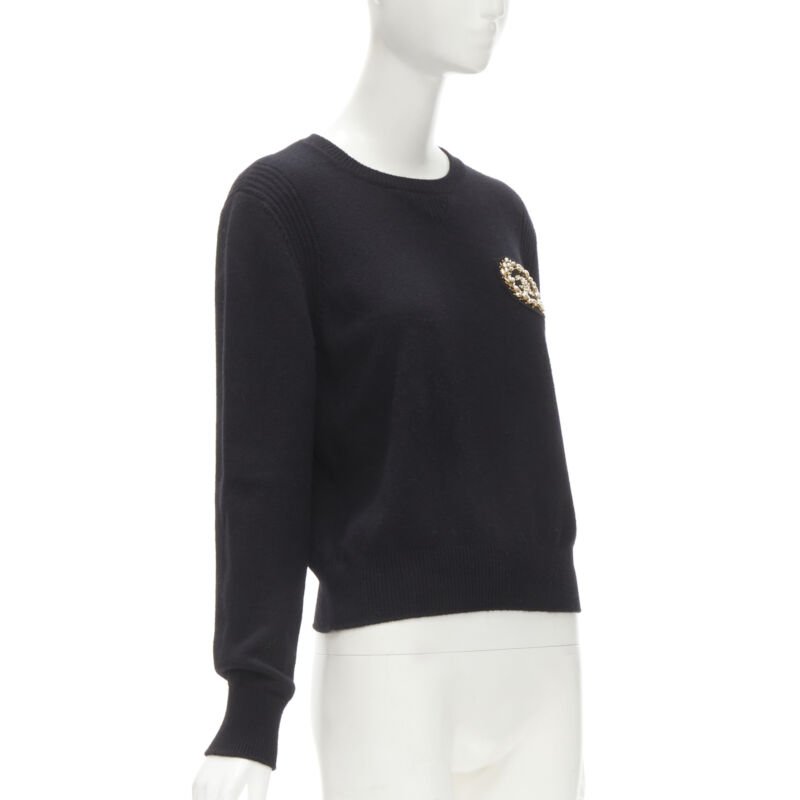 Chanel Embellished Badge Sweater - Image 6