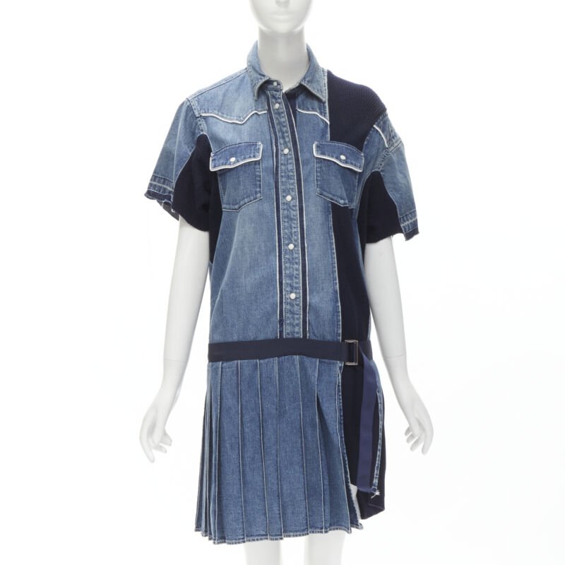 Sacai Denim Skirt Dress