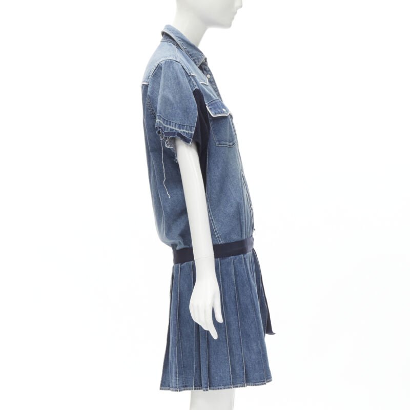 Sacai Denim Skirt Dress - 4
