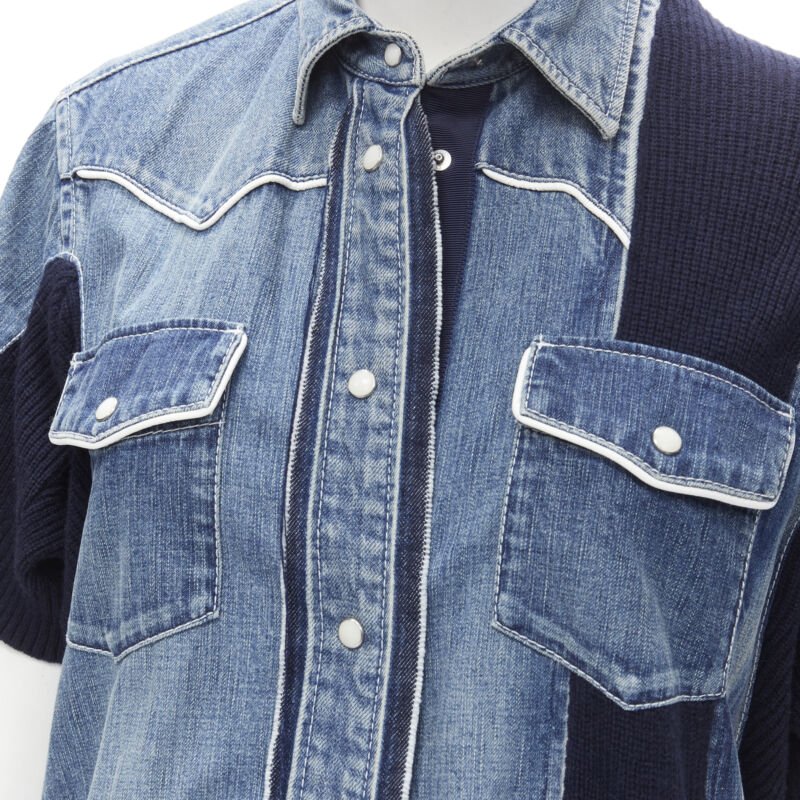 Sacai Denim Skirt Dress - Detail 2