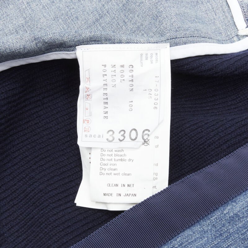 Sacai Denim Skirt Dress - Image 11