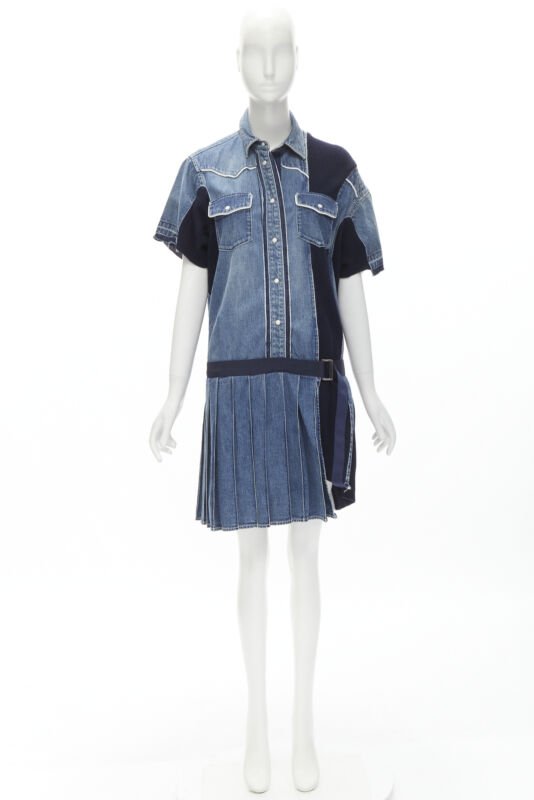 Sacai Denim Skirt Dress - Image 12