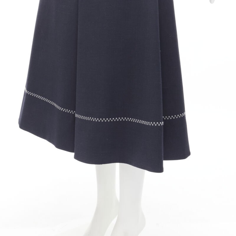Ellery Flared Stitch Skirt - Back view