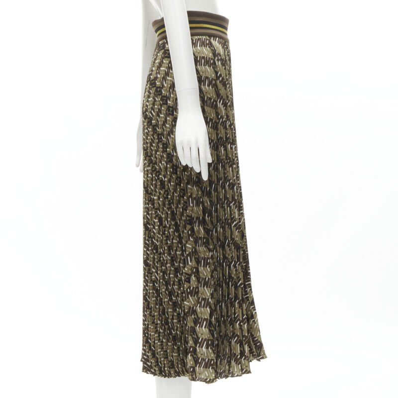 Fendi Graphic Pleated Skirt - 4