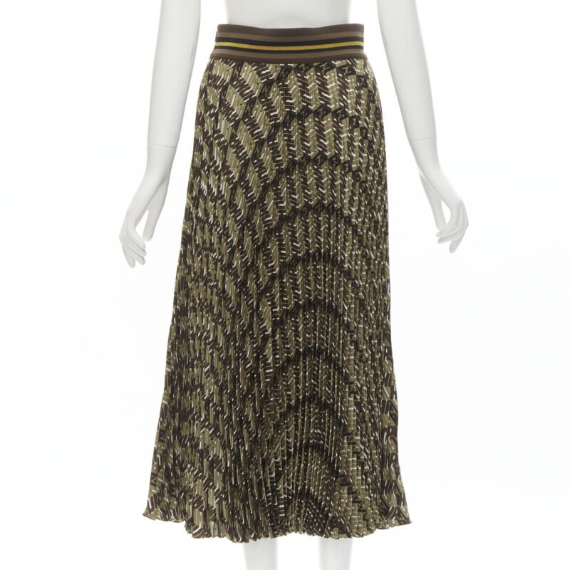 Fendi Graphic Pleated Skirt - Side view
