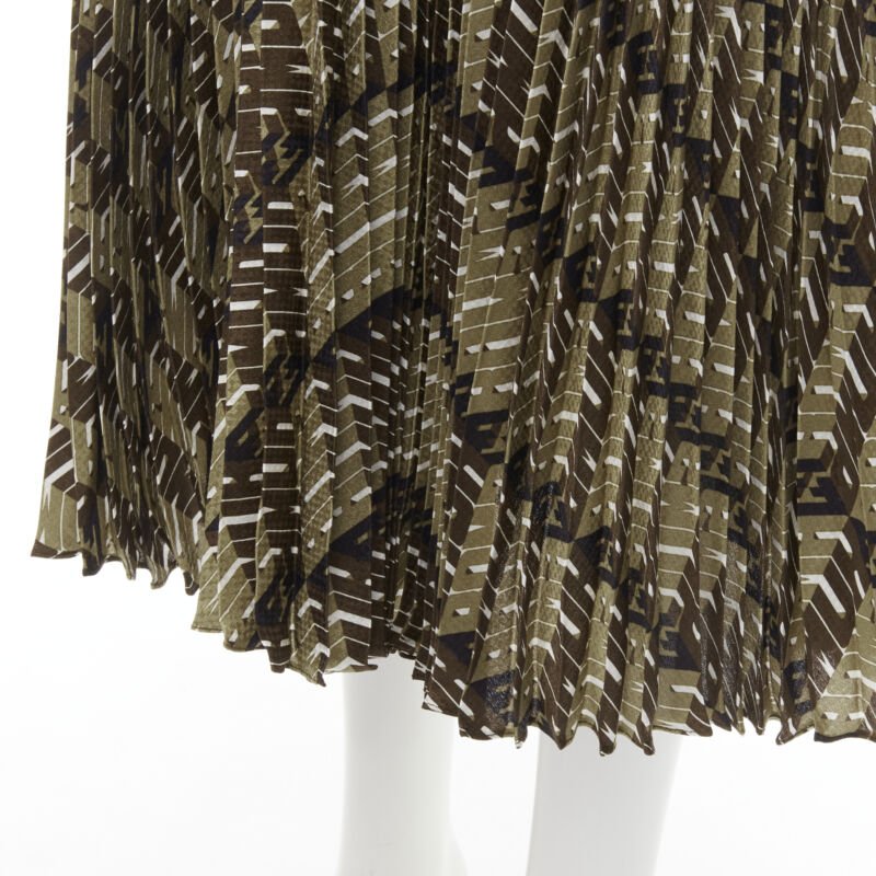 Fendi Graphic Pleated Skirt - Image 10