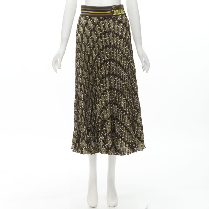 Fendi Graphic Pleated Skirt - Image 12