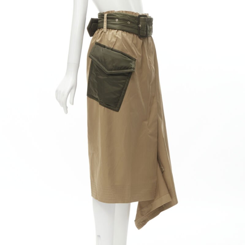Sacai Padded Belted Skirt - Back view