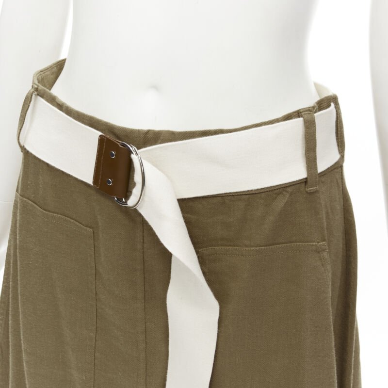 Tibi Canvas Wrap Skirt - Back view