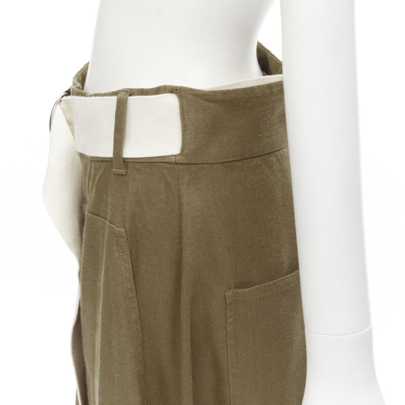 Tibi Canvas Wrap Skirt - Image 10