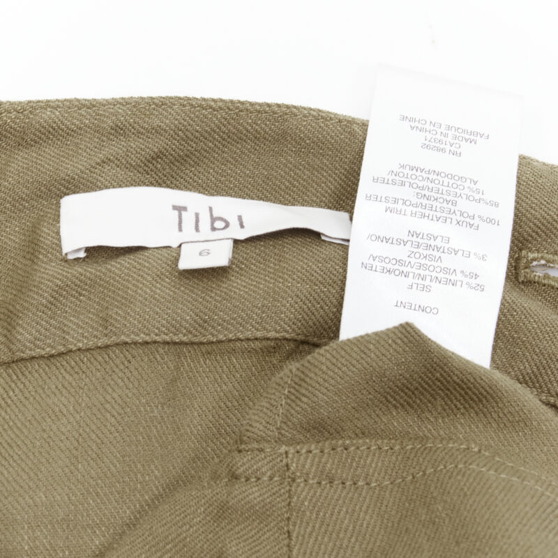 Tibi Canvas Wrap Skirt - Image 11