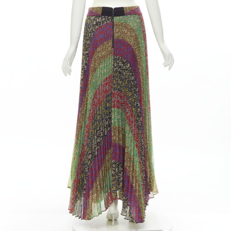 Alice & Olivia Paisley Pleated Skirt - Side view