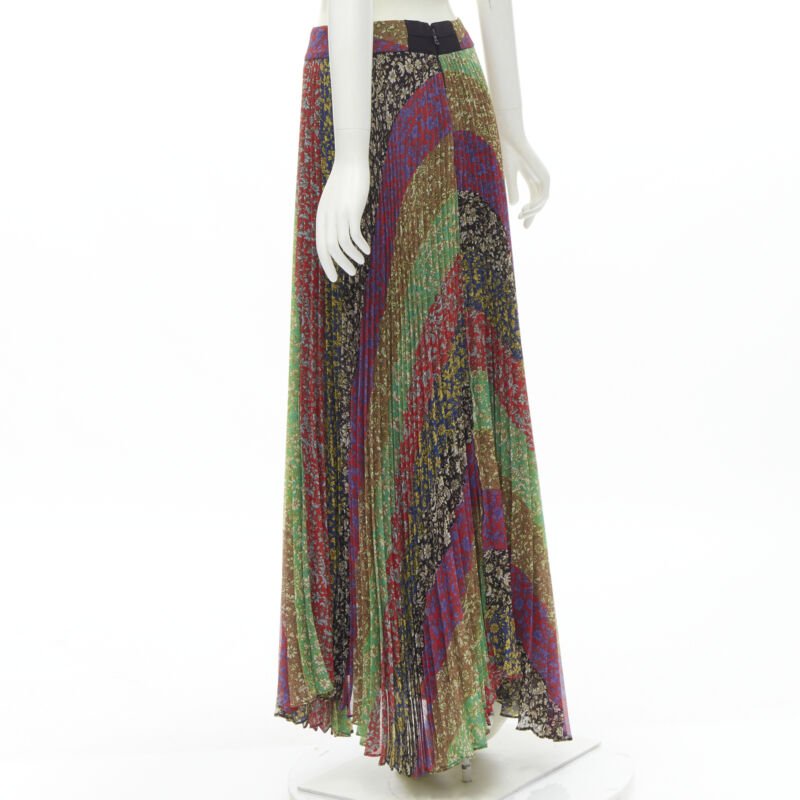 Alice & Olivia Paisley Pleated Skirt - Detail 1