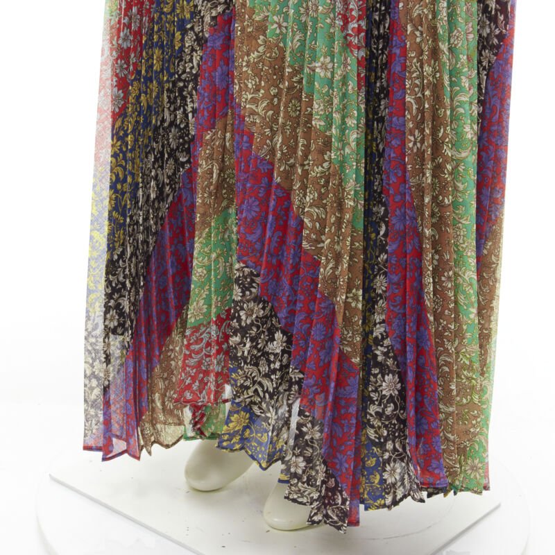 Alice & Olivia Paisley Pleated Skirt - Detail 2