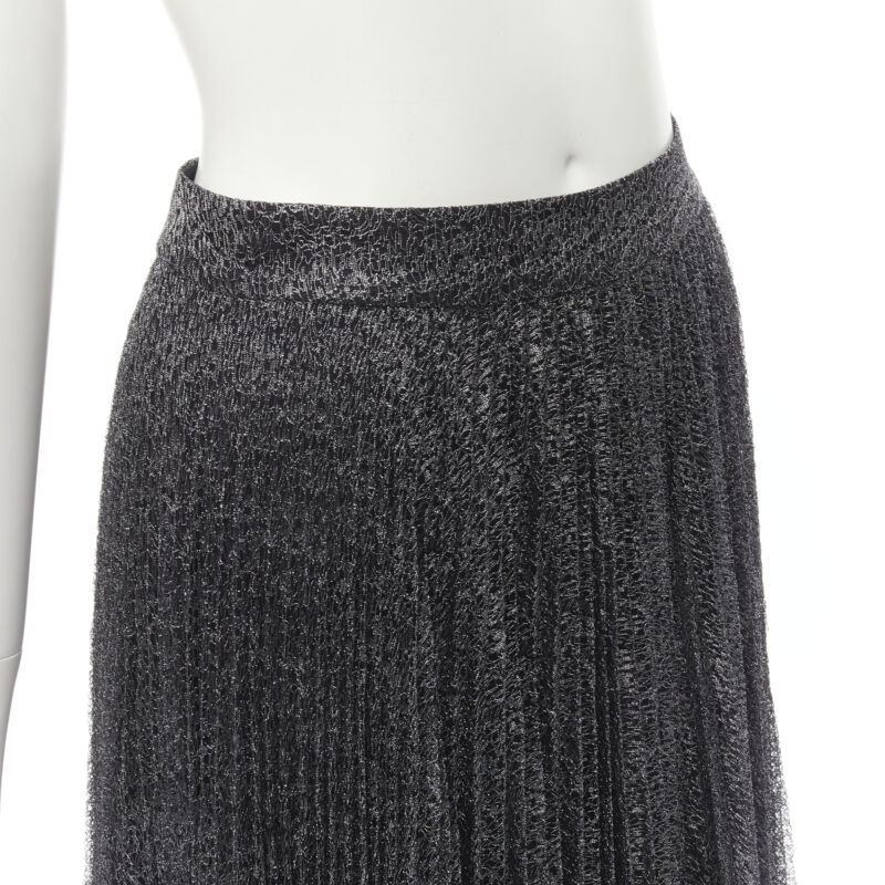 Alice & Olivia Silver Asymmetric Skirt - Detail 2