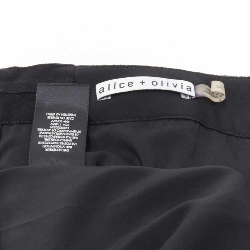 Alice & Olivia Silver Asymmetric Skirt - Image 11