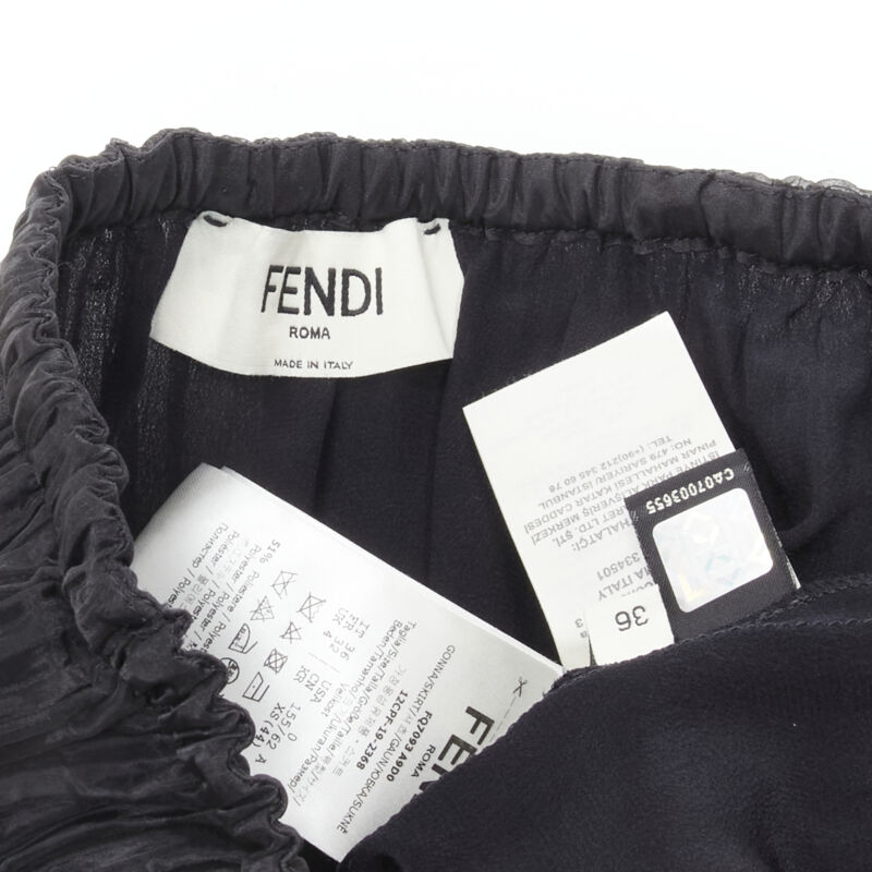 Fendi Drawstring Flared Skirt - Image 11