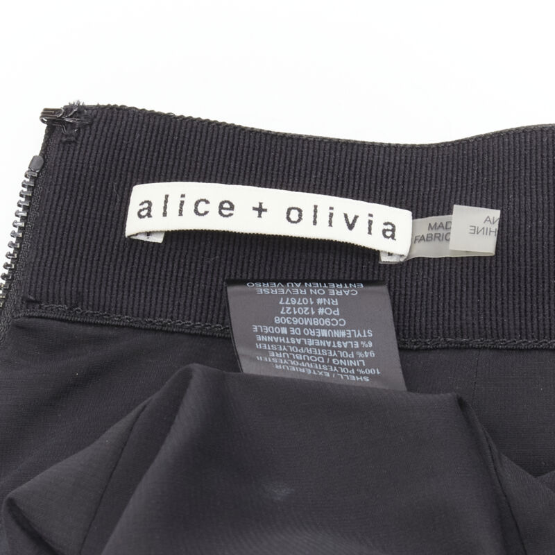 Alice & Olivia Gold Plisse Skirt - Image 10