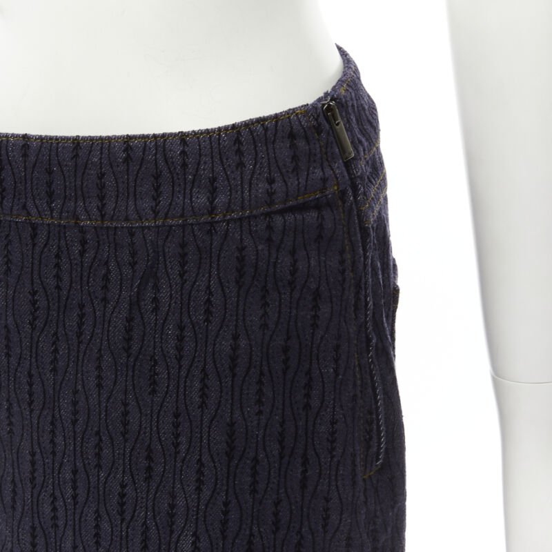 Fendi Flocked Denim Skirt - Detail 2